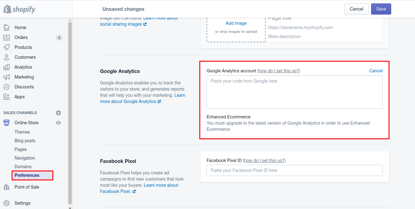 Step 8. Paste your global site tag