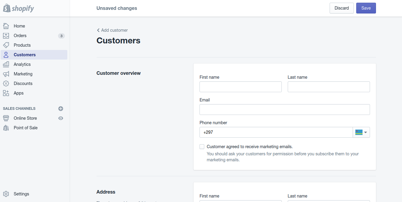 Step 3. Complete your Customer overview