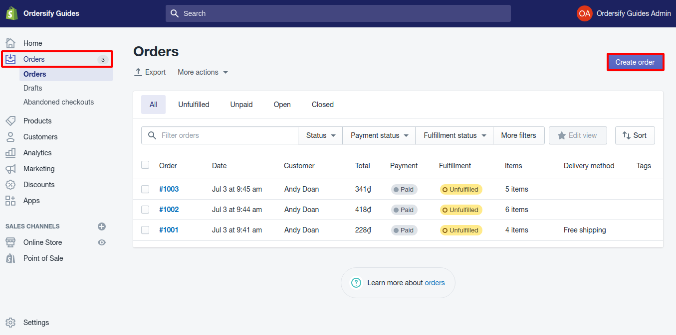 shopify pos draft order